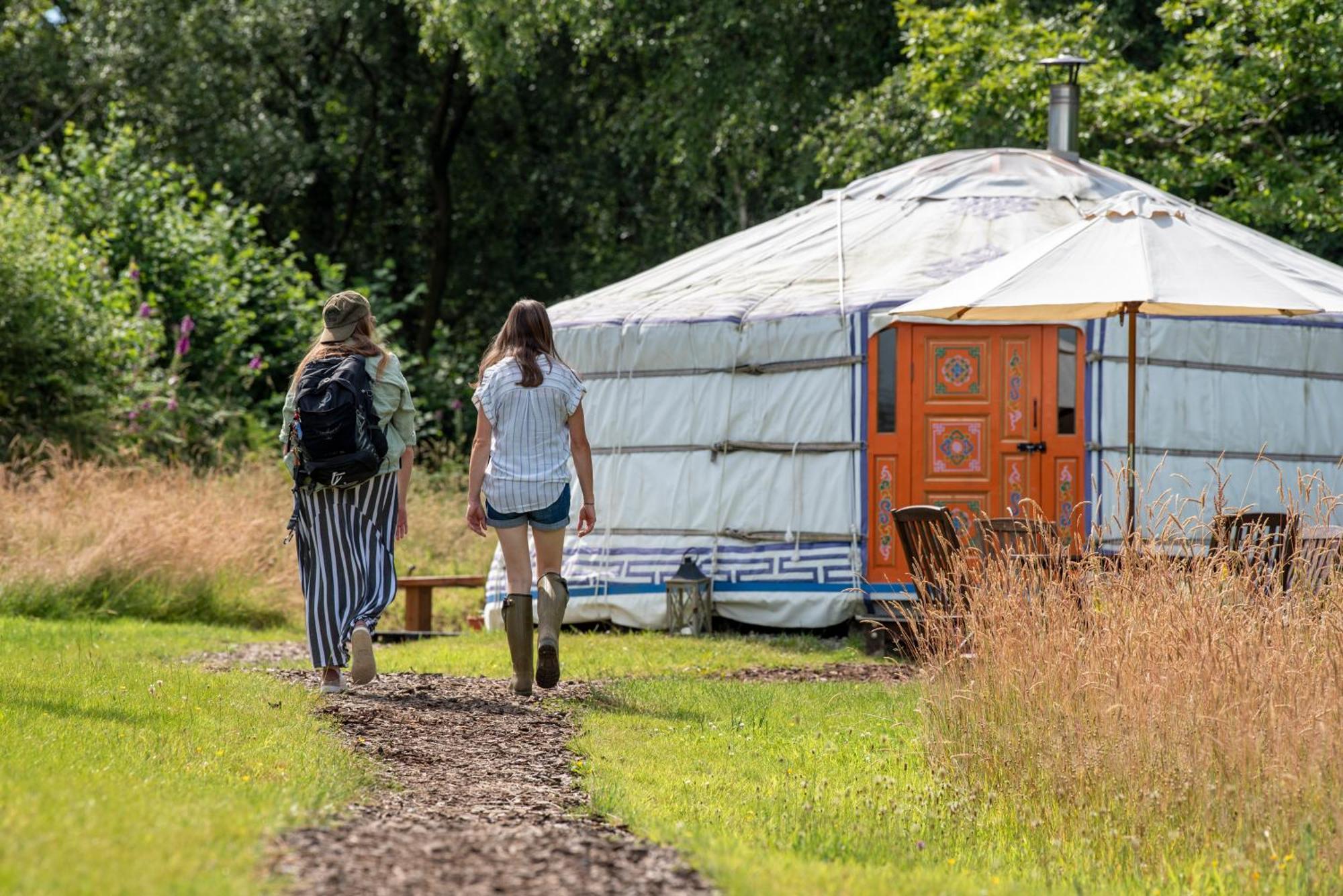 فندق Gilfach Gower Farm Luxury Yurt With Hot Tub أمّانفورد المظهر الخارجي الصورة