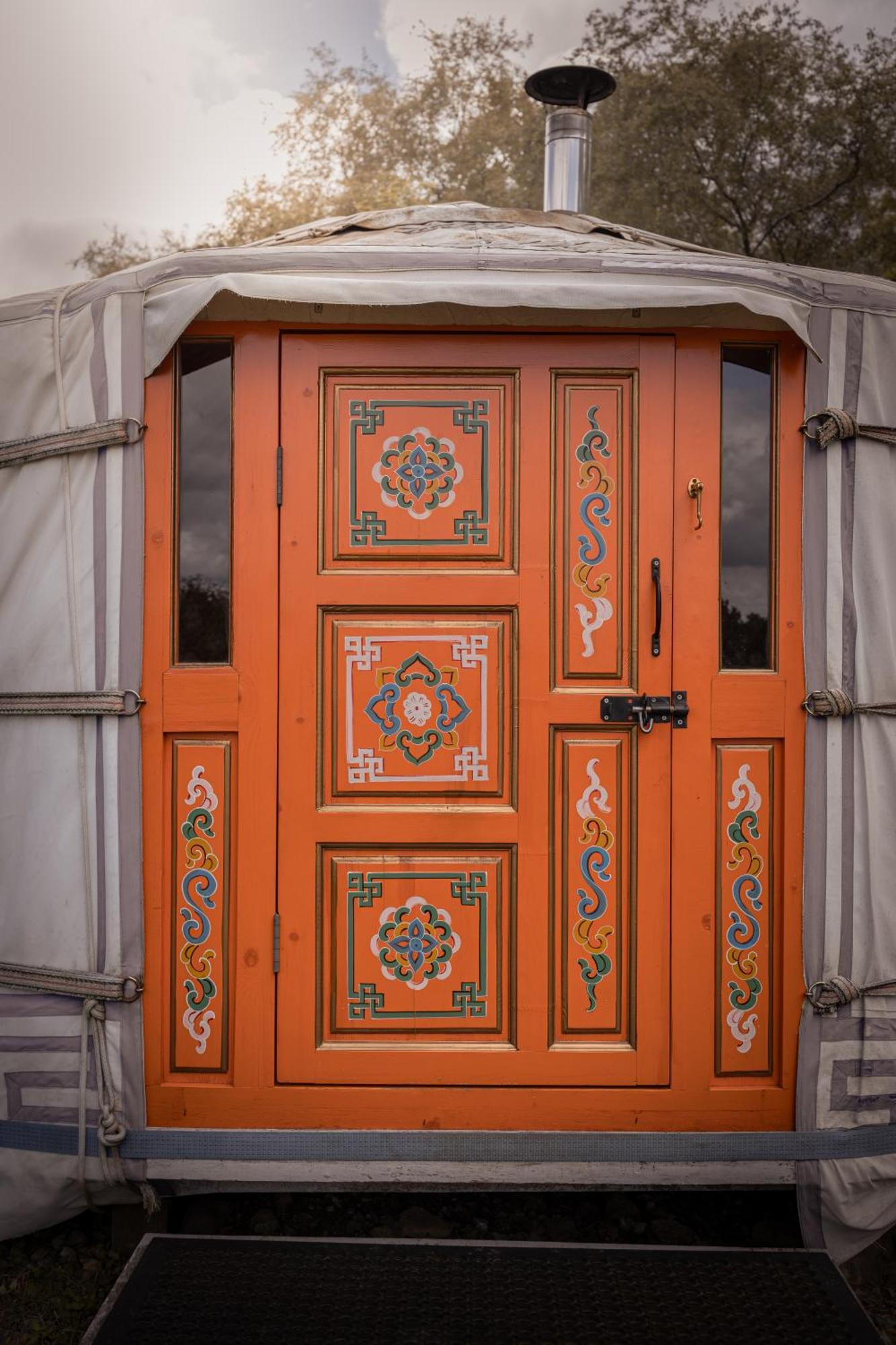 فندق Gilfach Gower Farm Luxury Yurt With Hot Tub أمّانفورد المظهر الخارجي الصورة