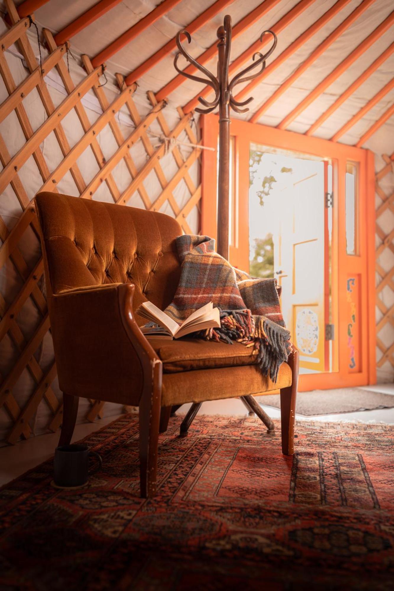 فندق Gilfach Gower Farm Luxury Yurt With Hot Tub أمّانفورد المظهر الخارجي الصورة